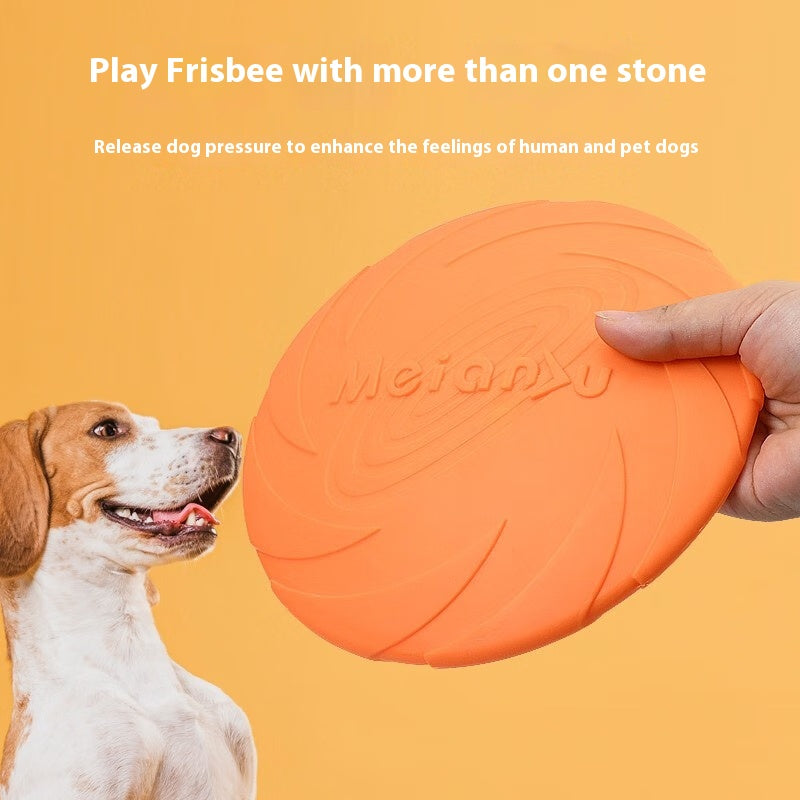 Pet frisbee toys resistant grinding teeth dog training toys supplies