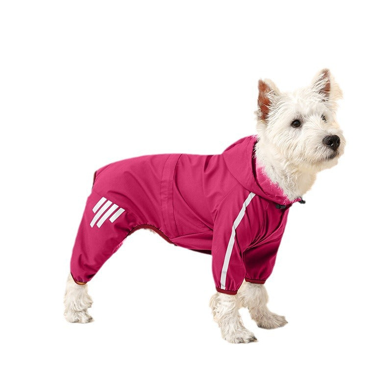 Pet supplies, dog clothing, sweatshirts, warm and windproof, small dog raincoats, jackets