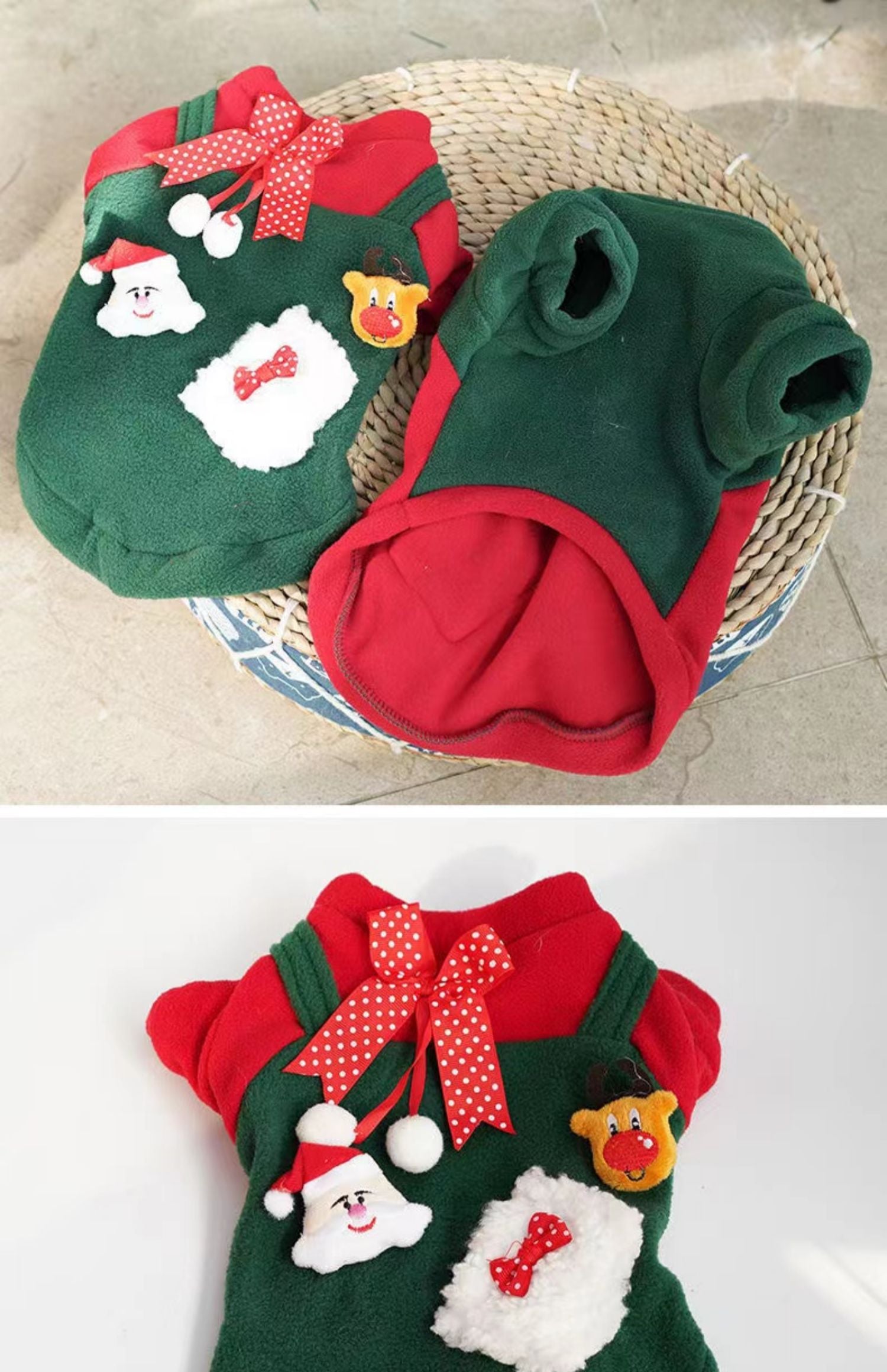 Dog pet cat clothing Christmas festive clothing Autumn and winter fashion Teddy fighting small and medium-sized dogs