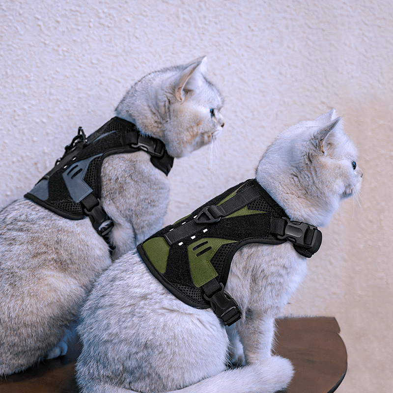 Cat leash vest style tactical cat harness new