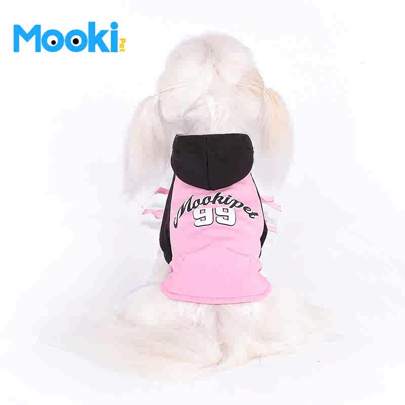 mookipet dog new clothes Pet cat Yorkshire Bear small dog tide brand autumn and winter warm hoodie