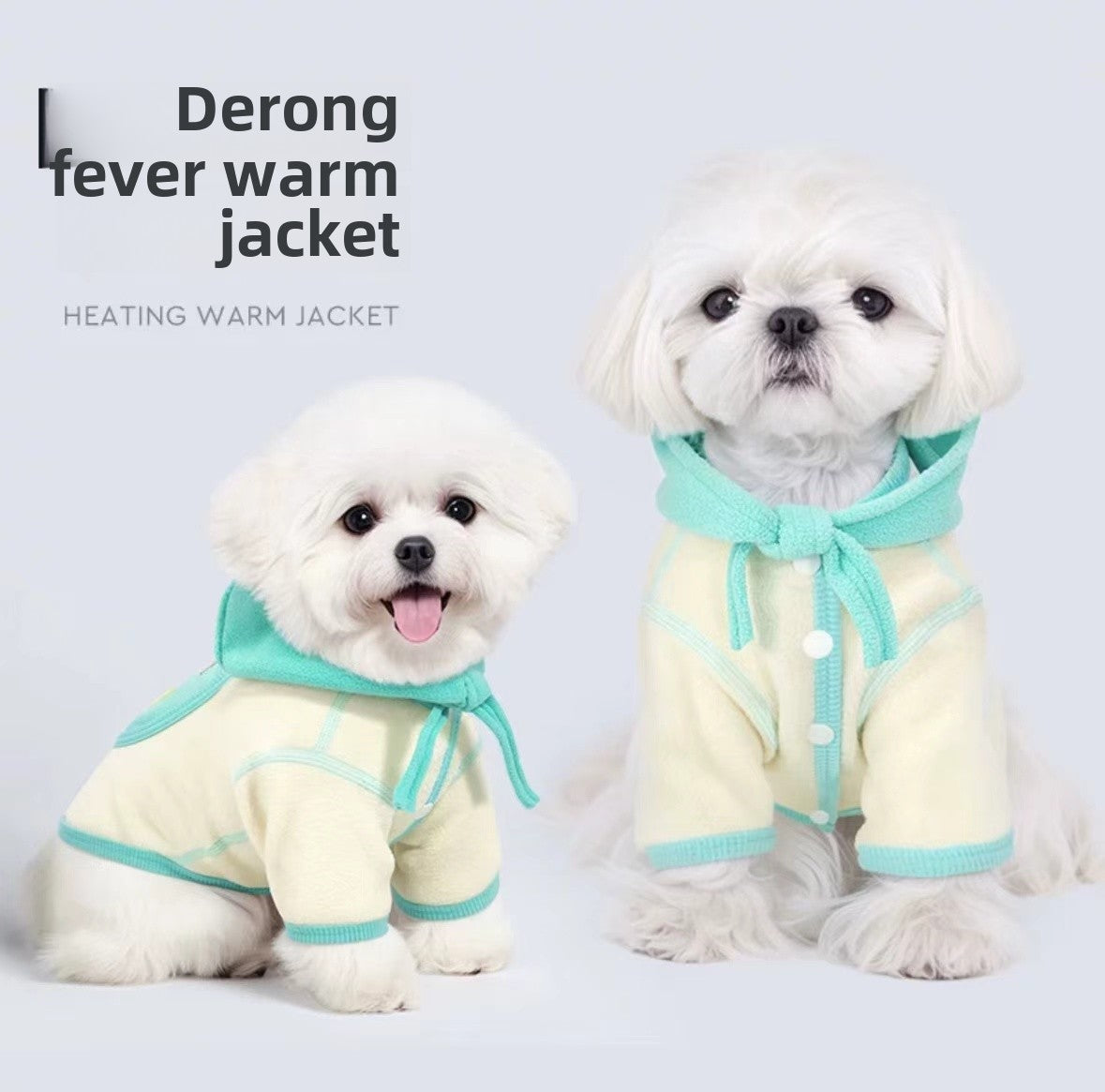 Dog clothing Autumn/Winter extra fleece warm warm hooded coat Pet Tidibi bear Maltese