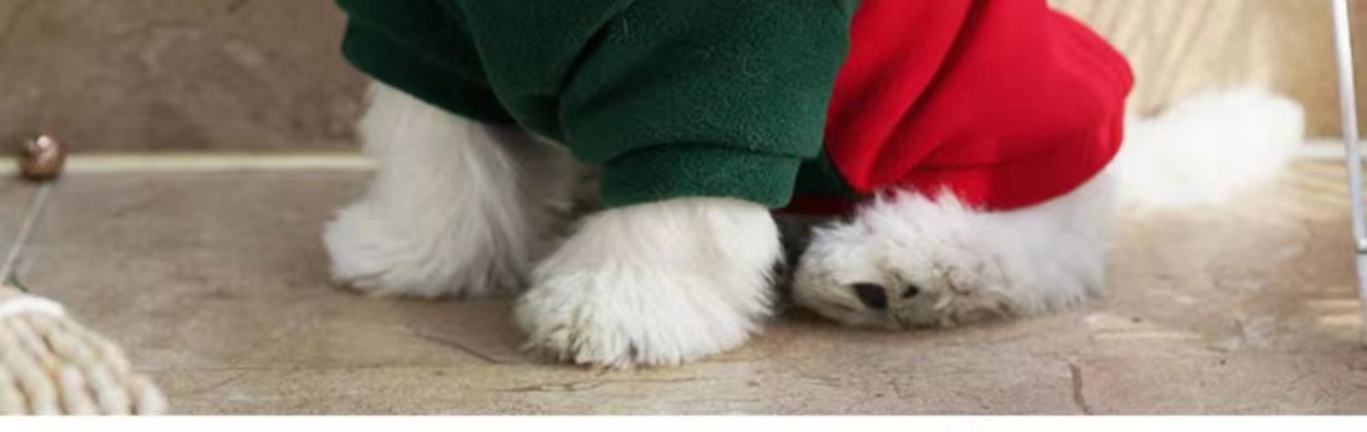 Dog pet cat clothing Christmas festive clothing Autumn and winter fashion Teddy fighting small and medium-sized dogs