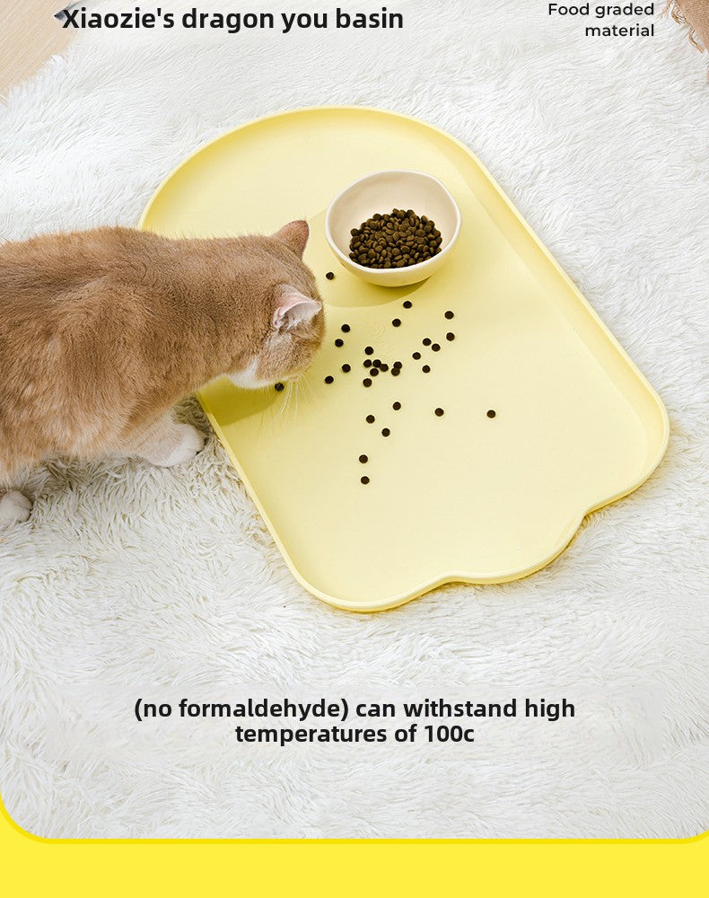 Mango Fruit pet placemat Waterproof non-slip Cat bowl mat Cat bowl mat Large placemat Cat bowl plate